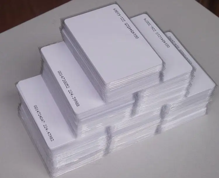 

1000pcs/lot TK4100/EM4100 blank card Thin pvc RFID 125KHz Smart Card Chips