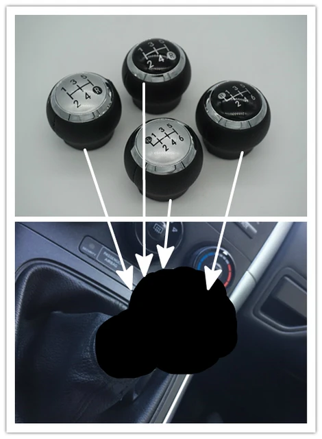 5 / 6 Speed Car Gear Shift Knob Shifter Head for Toyota Corolla 1.8MT
