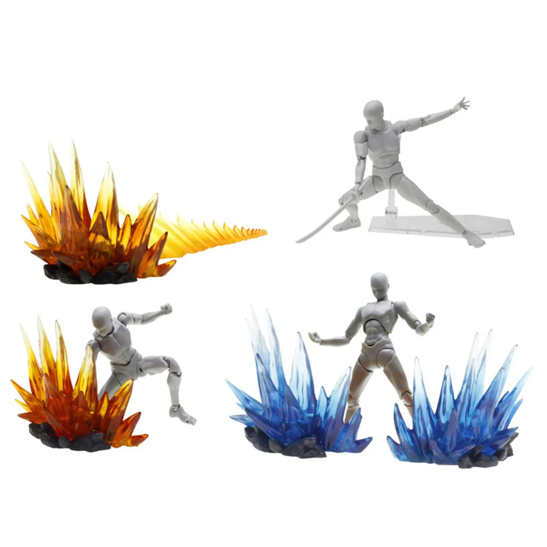 Декоративный эффект Energy Aura для 12 дюймовых кукол модели Gundam черный|Игровые