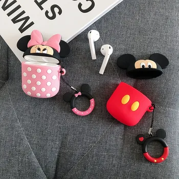

Cute cartoon Mickey Minnie case for Apple Airpods wireless bluetooth silicone earphone case for Iphone Air Pods headphone cover