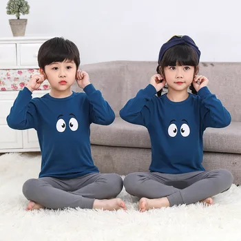 

Children pajamas Long Sleeve 100% Cotton Pyjamas Kids Clothes Sets Cartoon Boys Sleepwear Nightwear Teenager Pajamas For Girls