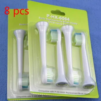 

8pcs HX6064 Replacement Toothbrush Heads for Philips Sonicare ProResults HX6013/66 HX6930 HX9340 HX6950 HX6710 HX9140 HX6530