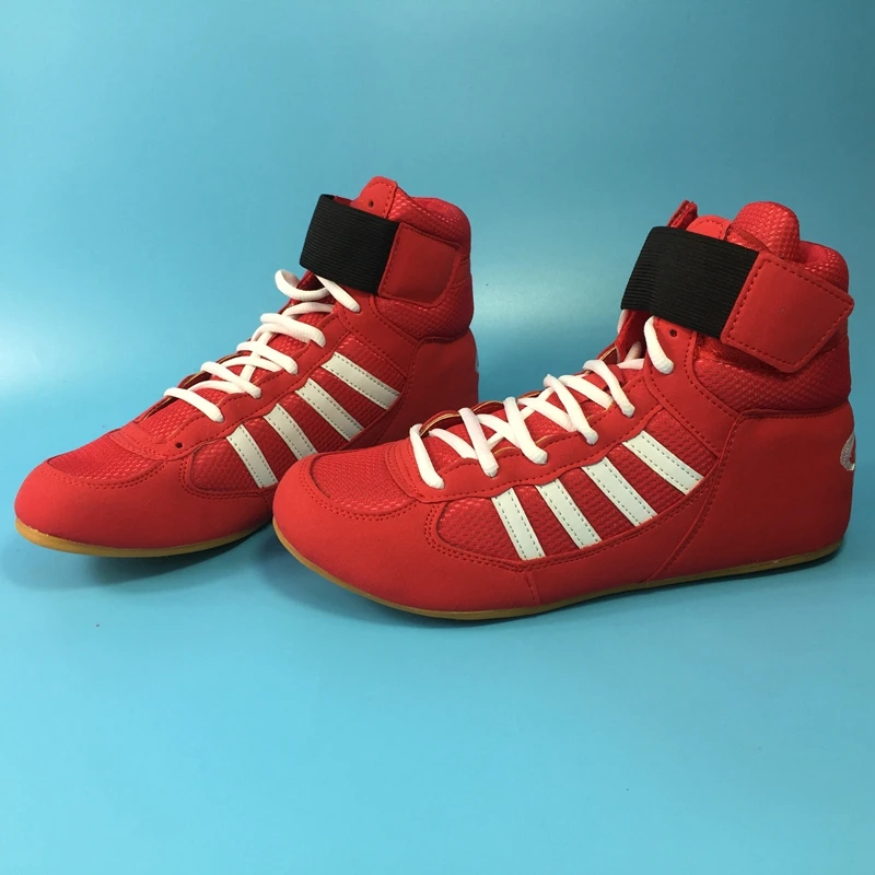 Profissional boxe wrestling sapatos sola de borracha