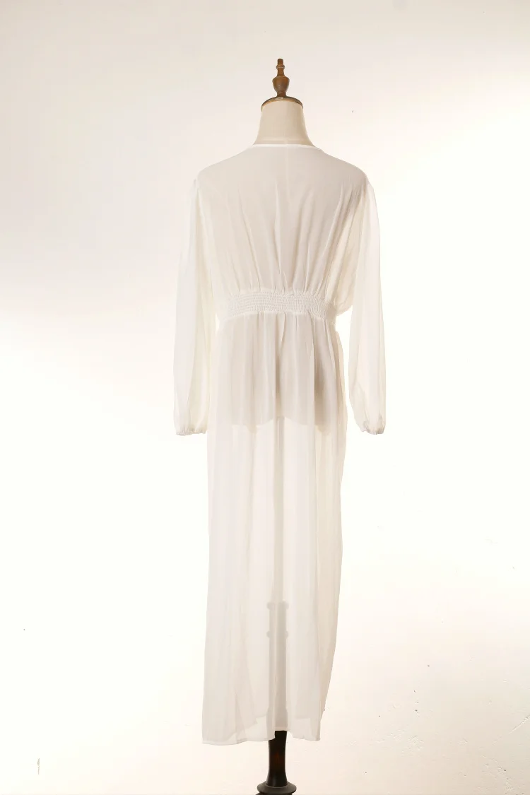 Women's Long Maxi Dress Bikini Swimsuit Bathing Suit Cover up Swimwear Kimono Jacket Cardigan Robe Beachwear