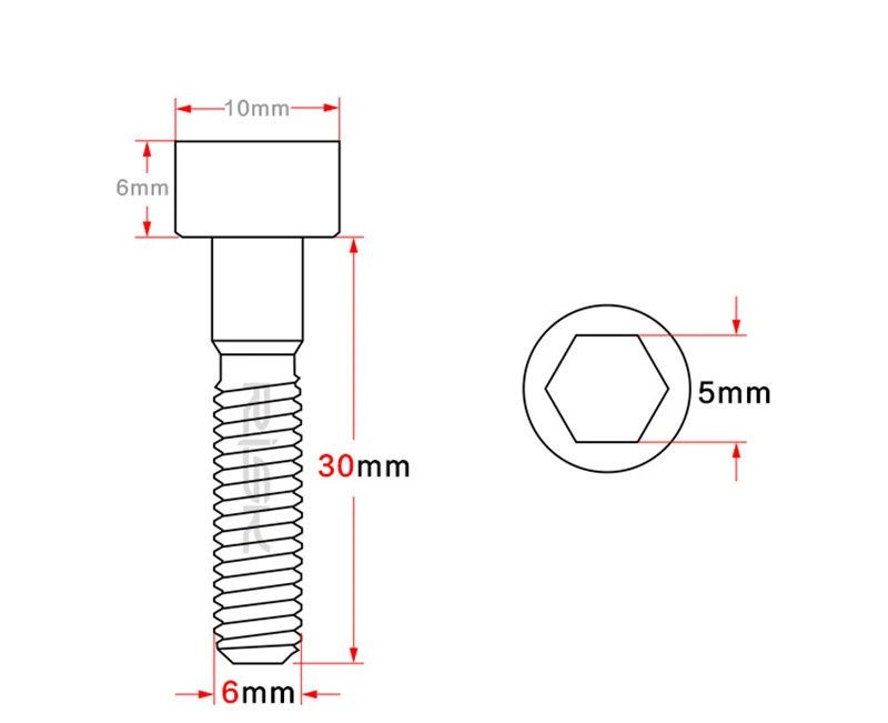 1 قطع m6 * 30 ملليمتر tc4 titanium ti المسمار الترباس ل سماعة الجذعية الطريق دراجة mtb العمود كاب بولت المسمار دراجة أجزاء الدراجة