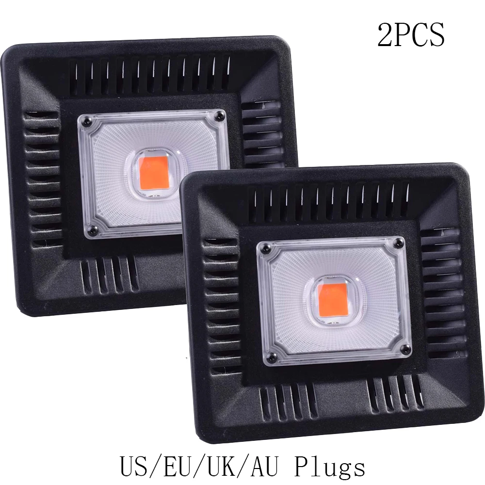 

IP67 Waterproof COB 100W Full Spectrum LED Grow Light Garden Lamp AC85-265V Hydroponics Lamps For Plants Veg Flowering