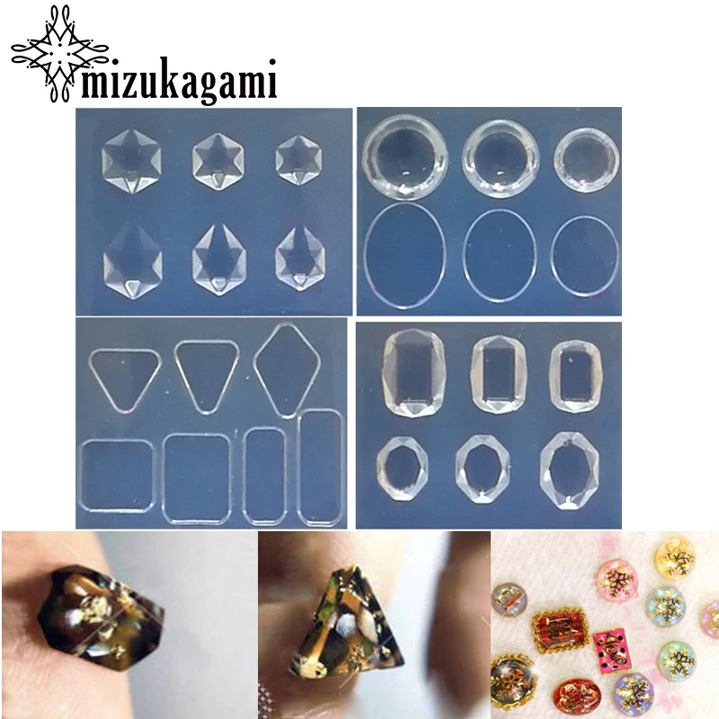 

1pcs UV Resin Jewelry Liquid Silicone Mold Popular Star Oval Geometry Charms Molds For DIY Intersperse Decorate Making Jewelry