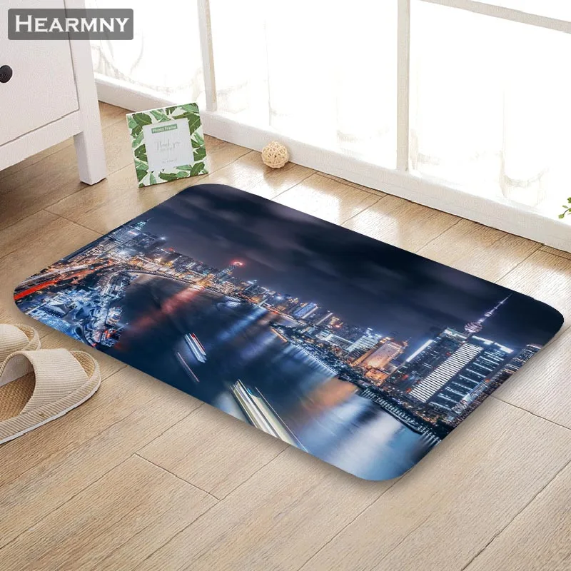 HEARMNY Новое поступление Коврик для двери Нью-Йорк коврик для дома машина сделанный Противоскользящий коврик для гостиной/прихожей коврик для ванной для детей подарок - Цвет: 1