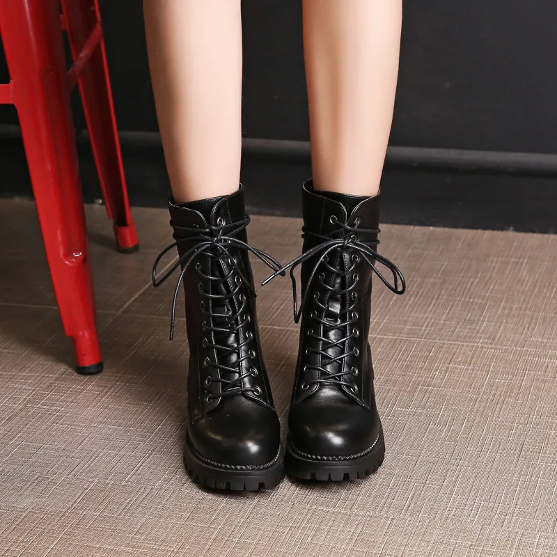 hunter lace up boots womens