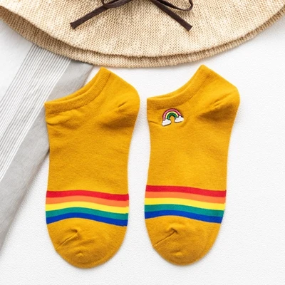 Bright-Sunny-Cotton-Rainbow-Bridge-Women-Ankle-Socks-Fashion-Lovely-Embroidery-Colorful-Socks-High-Quality-Spring(8)