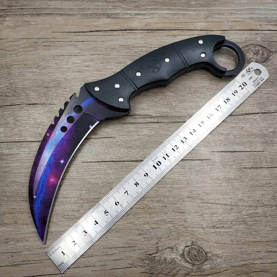 Стальной керамбит cs go 420C тактический нож с рукояткой из АБС искусственный для