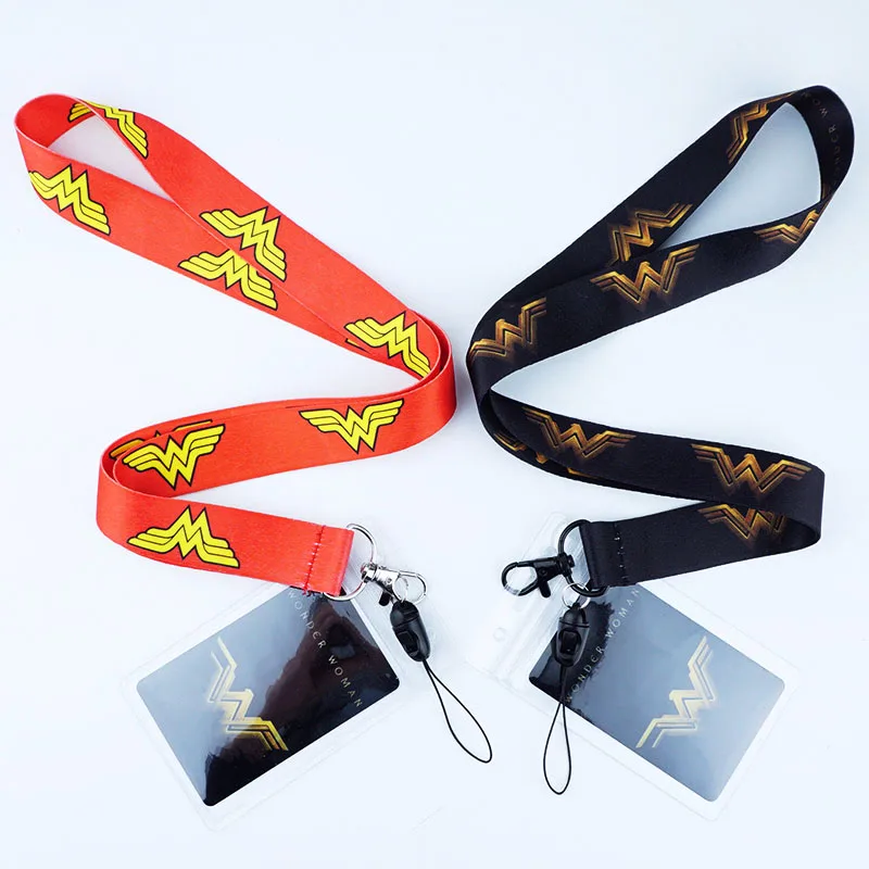

Superhero Diana Neck Strap Lanyards for keys ID Card Gym Mobile Phone Strap USB Badge Holder Rope Pendant Key Chain Gift