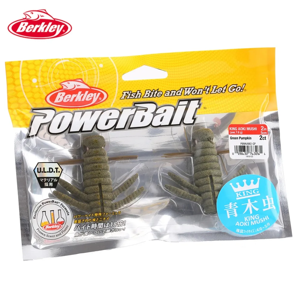 Бренд Berkley PowerBait 2in 5 см PBMKAM2 3 цвета 2 шт./лот swimbait приманки рыболовные снасти