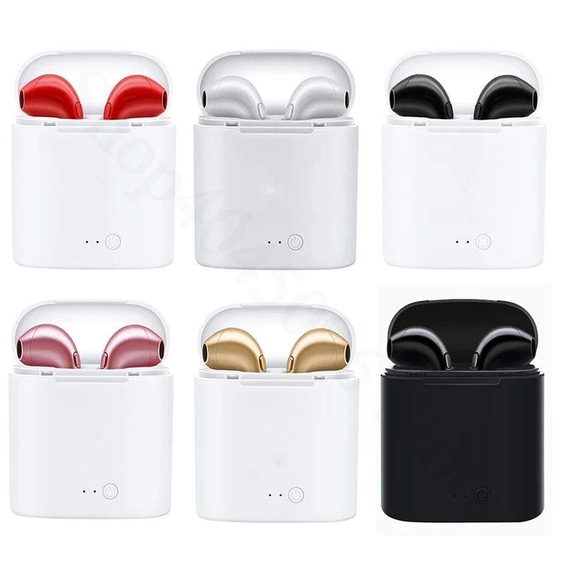 

i7s TWS Bluetooth Earphones Hifi Stereo Wireless Earbuds For Apple iPhone X Samsung Xiaomi Sony i7 Music Headset Head Phone