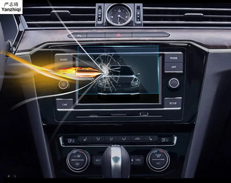 Автомобильная навигация GPS экран Стеклянная Стальная Защитная пленка для