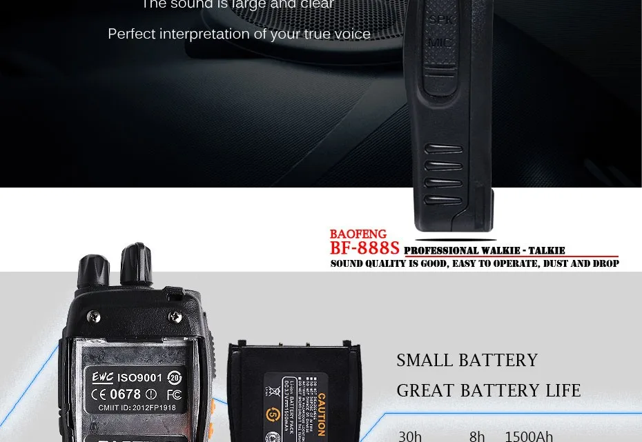 2 шт. Walkie Talkie Радио BaoFeng BF-888S 5 Вт Портативный Любительское радио 2 рации baofeng 888 рация для охоты радиостанция Рация