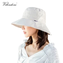 Vilendone Панама женская летняя Солнцезащитная шляпа рыбацкие шляпы с широкими полями пляжная УФ-защита очаровательная девушка Gorra Pescador O3MZ510