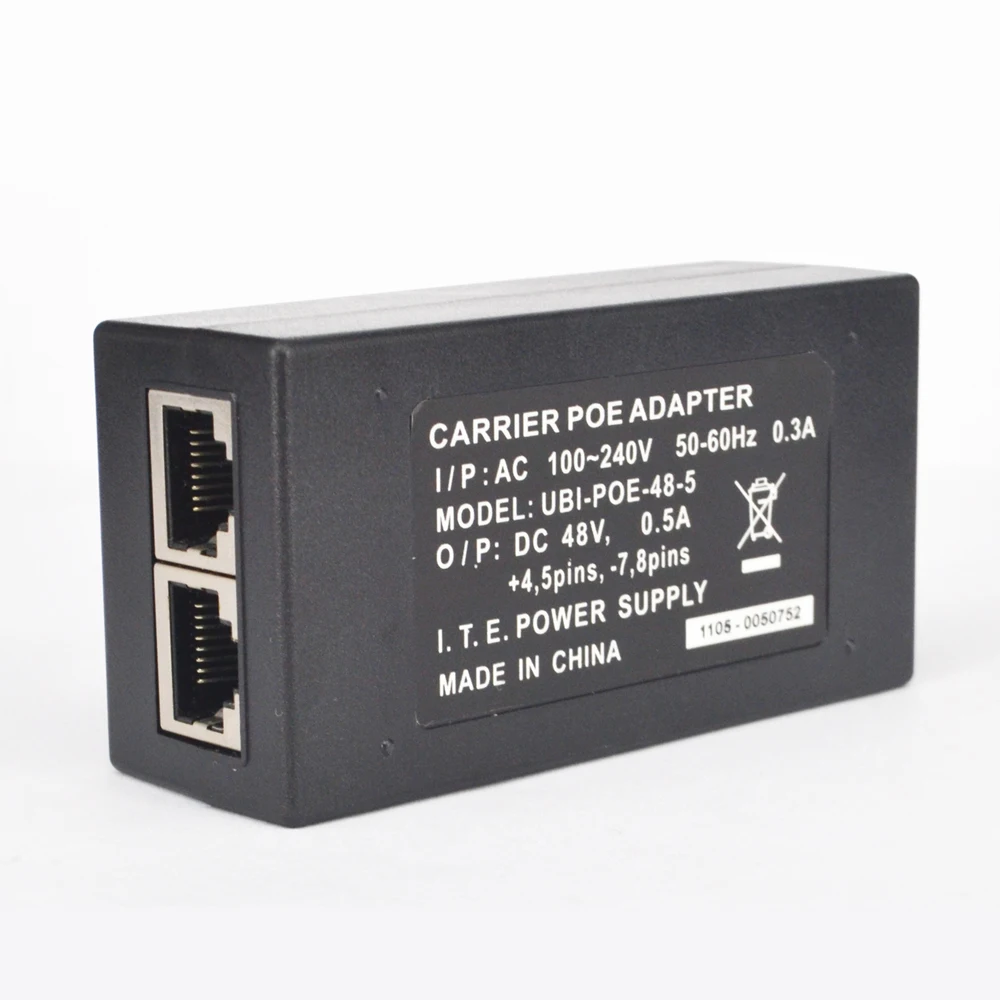 CTVMAN Desktop POE Injector Power Adapter 48V 0.5A 10100Mbps with EUUS Plug Cable07