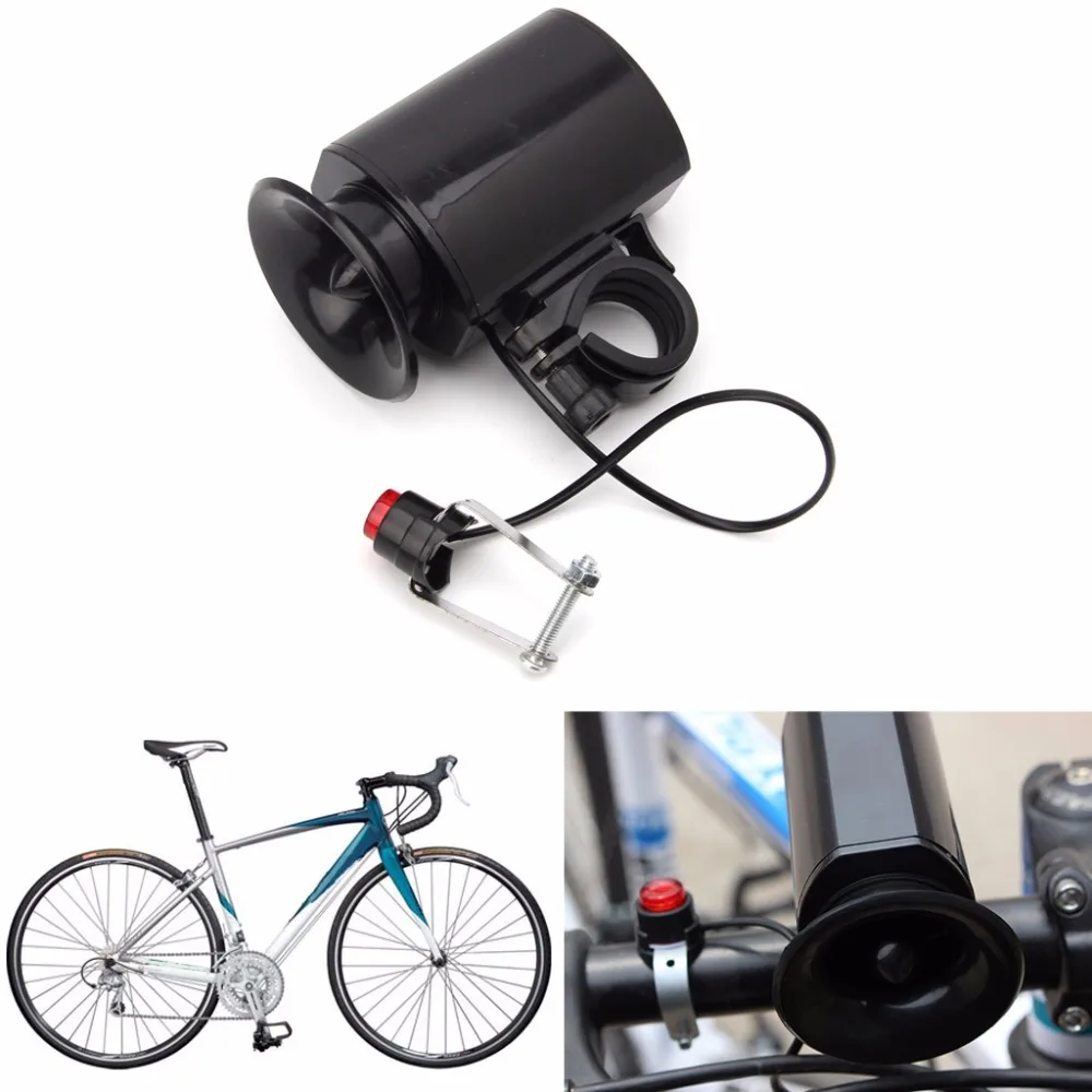 Waterproof Black 6Sounds Ultra loud Electronic Bicycle Bell Bike Horn