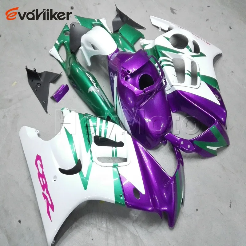 Капот мотоцикла на заказ для CBR600F3 1997-1998 CBR600 F3 97 98 ABS Пластиковый обтекатель мотоцикла+ 5 подарков окрашенный розовый черный - Цвет: F