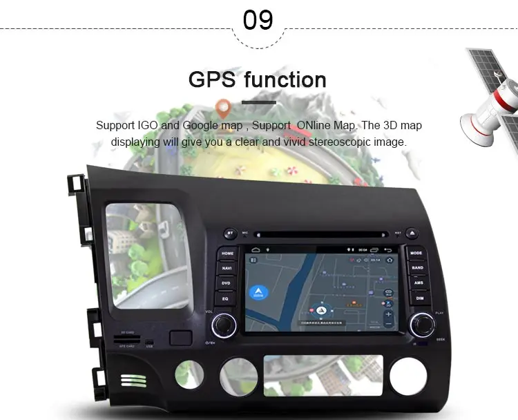JDASTON Android 8,1 автомобильный мультимедийный плеер для Honda CIVIC 2006-2011 2Din автомобильный Радио gps автомобильный dvd плеер с навигацией плеер ips wifi стерео