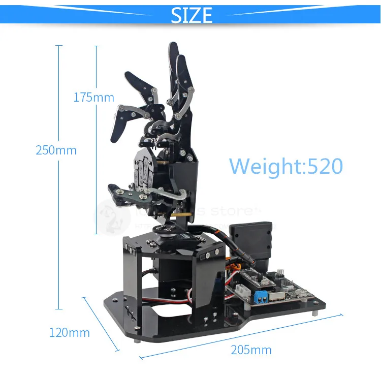 UHand2.0 с открытым исходным кодом Роботизированная рука/бионическая Механическая ладонь тела sense Maker образование Arduino/STM32