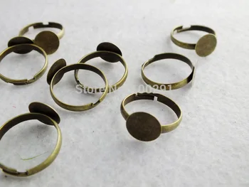 

Free Shipping!!! Antique Bronze Ring Base Blank Finding 10MM MN-1693