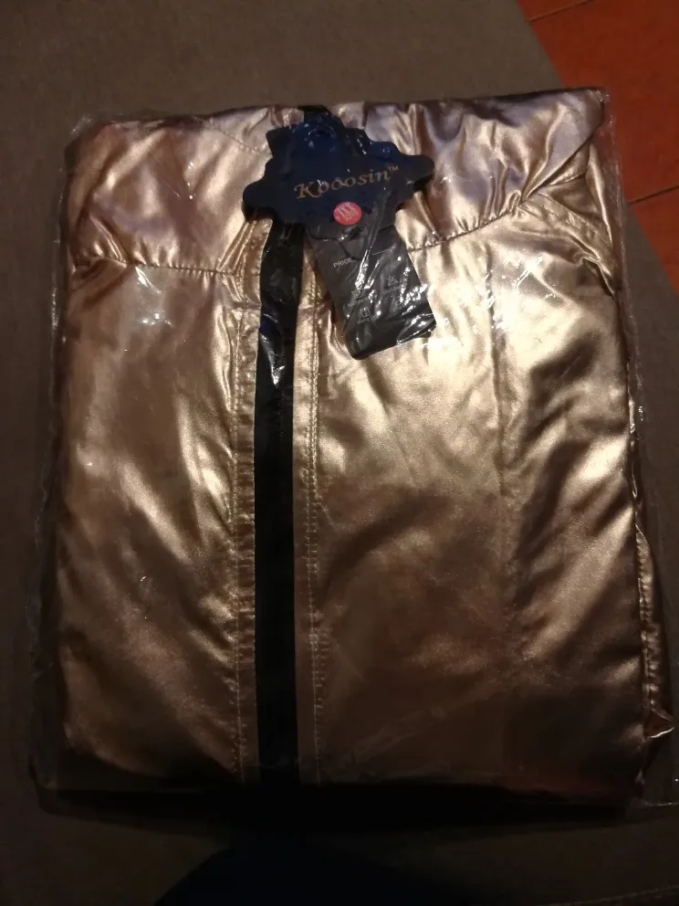 Dropshipping Women Spring Autumn Jackets Long Sleeve Golden PVC Raincoat Zipper Up Punk Unisex Street Coat