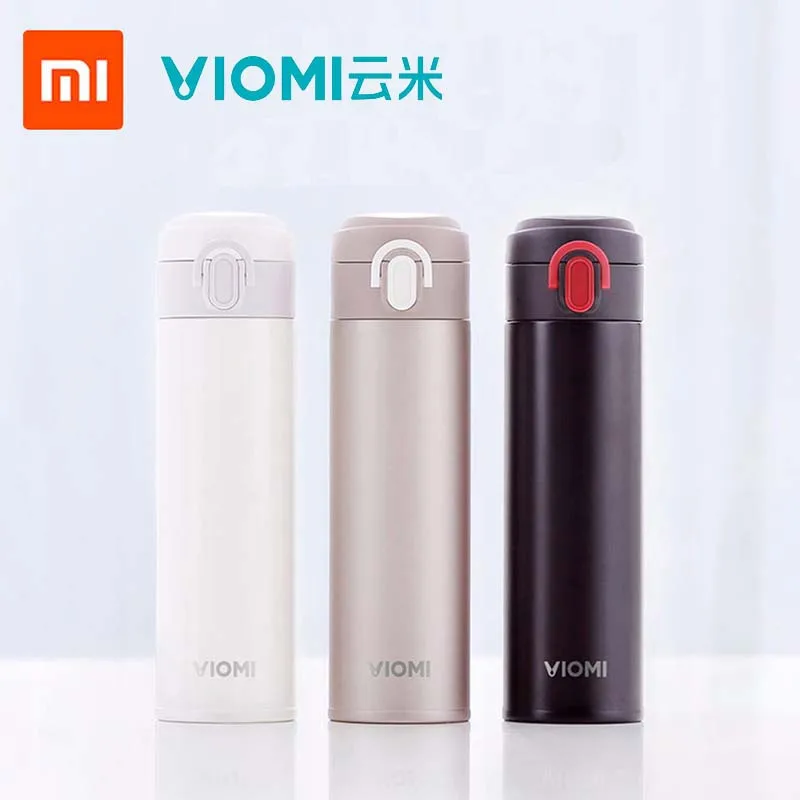 

Original Xiaomi Mi Mijia Voimi Stainless Steel VACUUM 24 hours Flask Water smart Bottle Thermos Single hand ON