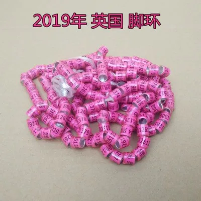 Мм 8 мм размер внутреннего кольца pigeon rings Pink GB birds ring 500 шт./лот/