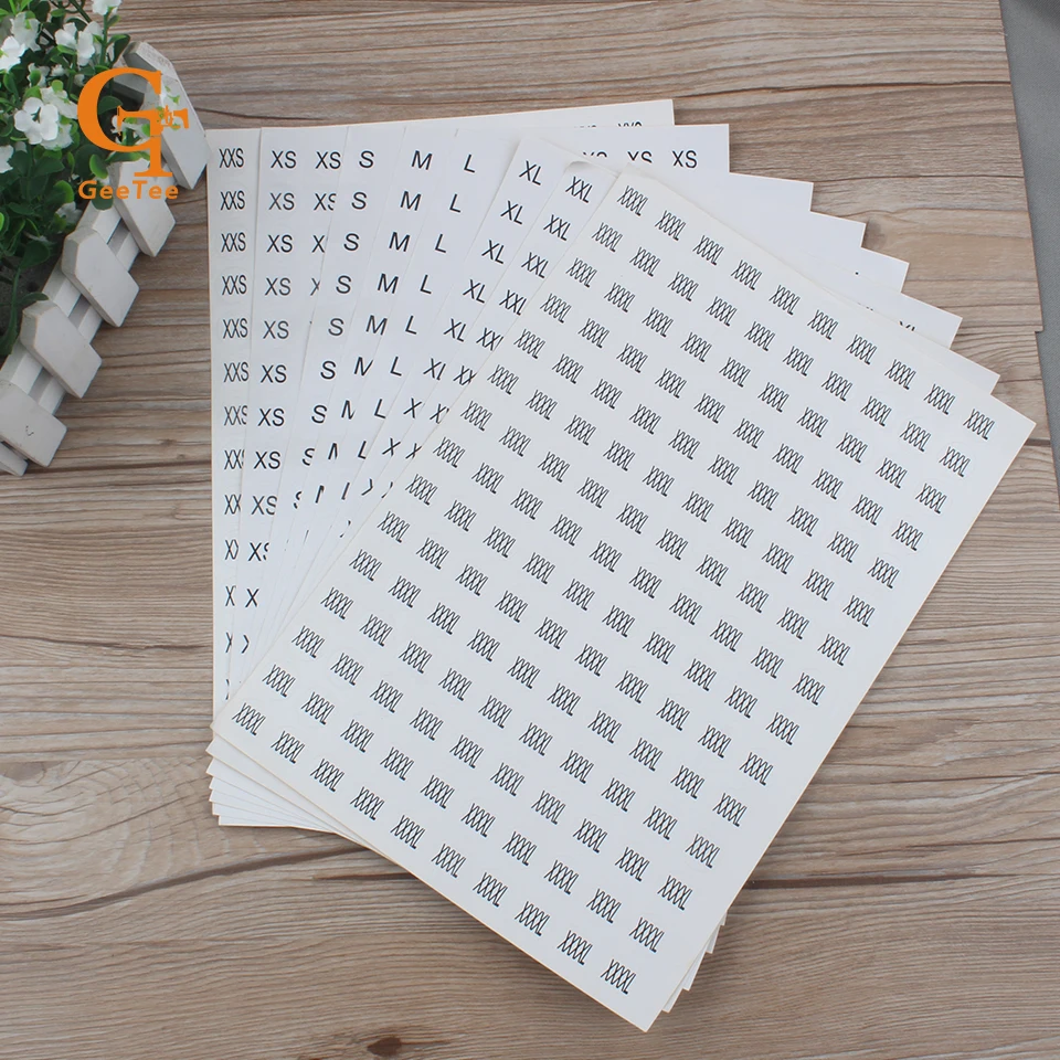 XS S M L XL XXL XXXL Round Self-adhesive Clothing garment Size Stickers, Garment Size Labels stick ,adhesive round size sticker