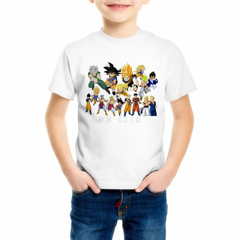 Детские летние тонкие футболки с 3D принтом «Жемчуг дракона» для мальчиков и девочек Футболка с драконом повседневная детская футболка Homme C4-58