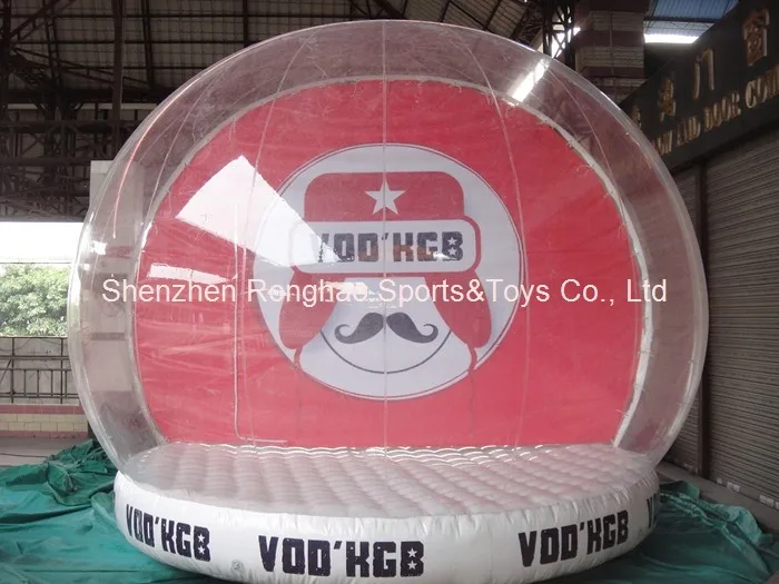 Высокое качество ПВХ надувной Рождественский снежный шар пузырь палатка Снежный шар для рекламы с воздуходувкой