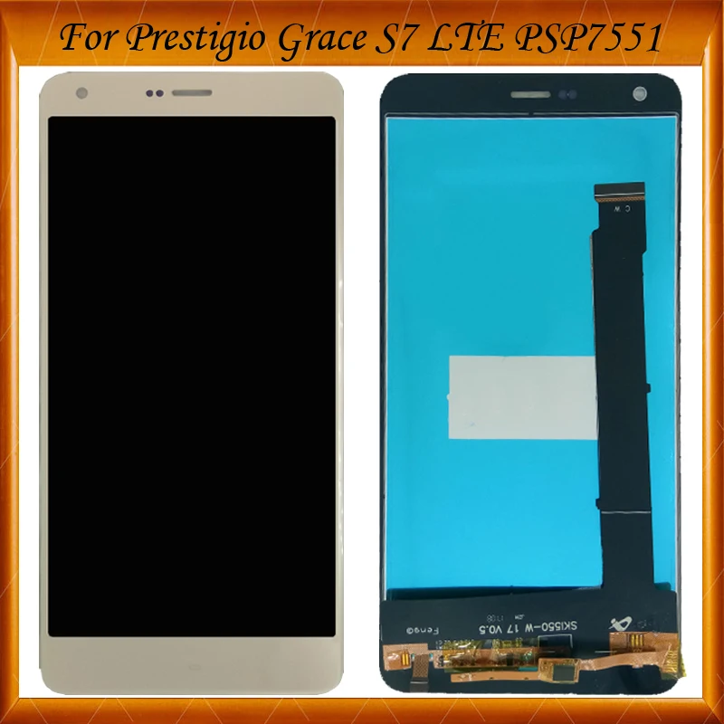 100% работает на Prestigio Grace S7 LTE Оборудование для psp 7551Duo 7551 DUO 7551duo ЖК-дисплей дисплей и