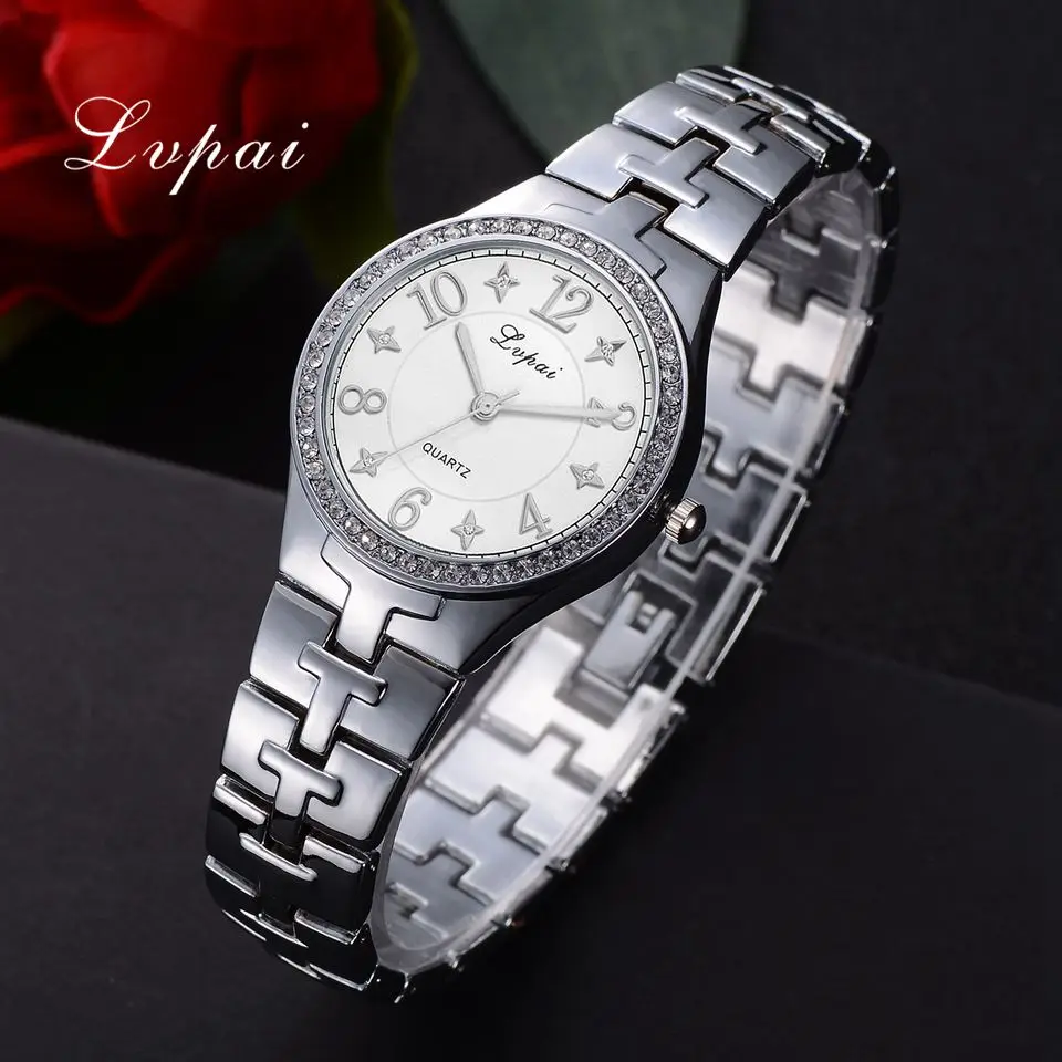 

Lvpai Brand Women Watches Vintage Style Dress Simple Ladies Quartz Wristwatch Steel Strap Female Clock Gift Relogio LP236