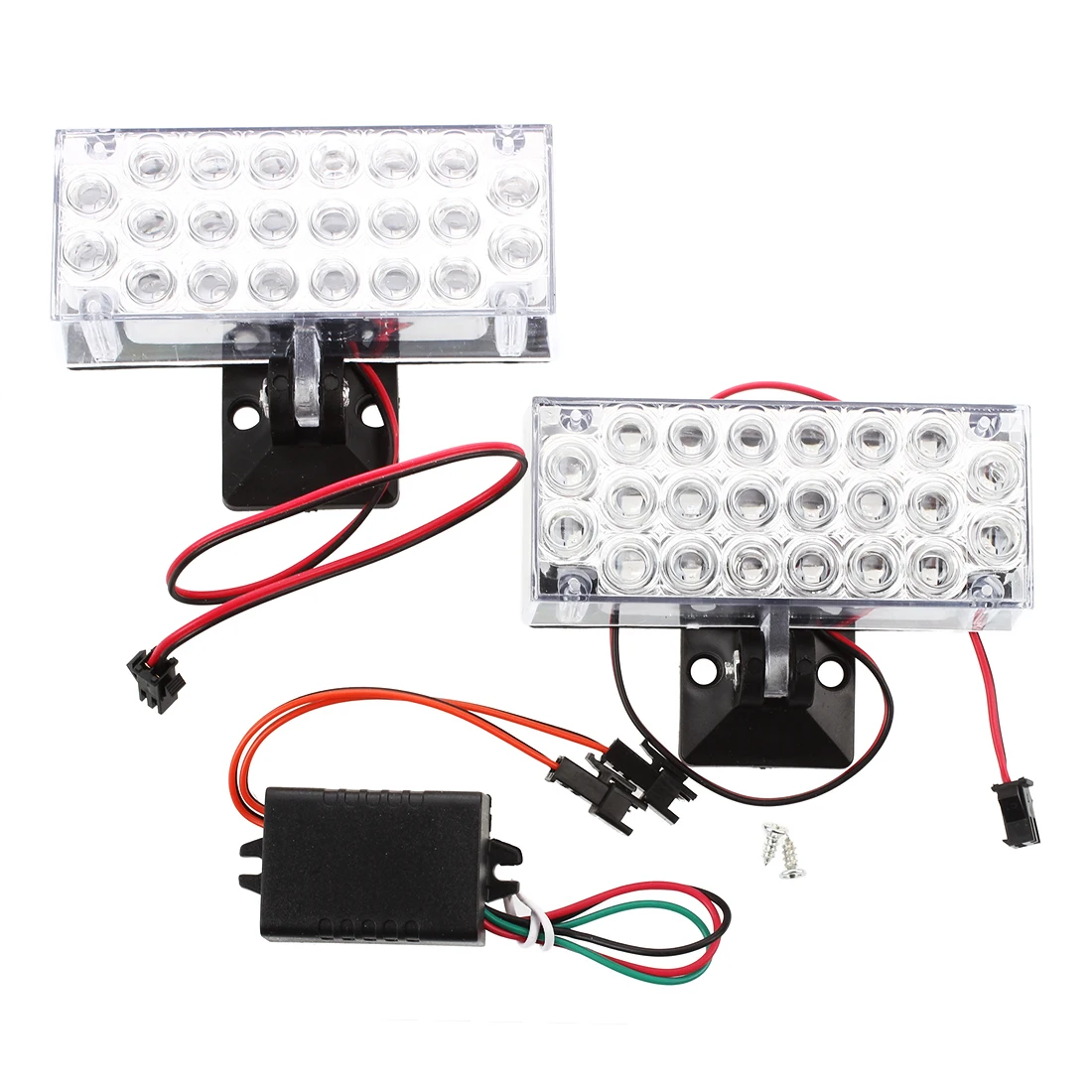 

2 x 22 LED Car Flashing Emergency Light Grill Strobe Flash Lamp 12V Red