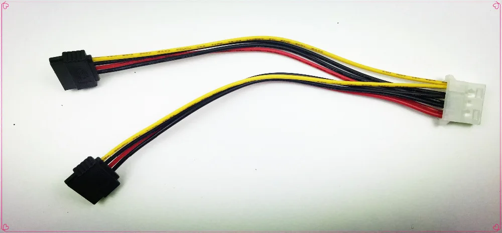 Безопасный двойной SATA кабель питания DVR/NVR Sata кабель жесткого диска порт питания кабель
