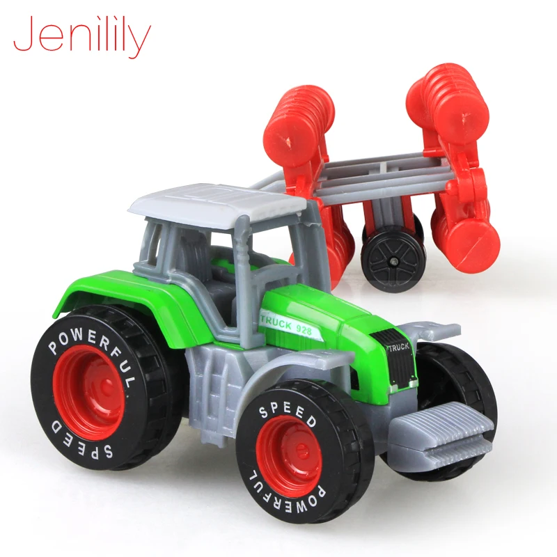 Jenilily 4 шт./компл. инженерный автомобиль из сплава Игрушечная модель трактора
