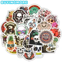 50 шт. череп наклейка s Граффити скелет призрак панк Рок мотоцикл наклейка игрушки DIY ноутбук чемодан для скейтборда шлем гитара автомобиль