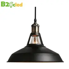 Industrial retro LED pendant lights iron Art Pendant lamp Edison bulb American village Hanging Lamp luminarie hanglamp lampen