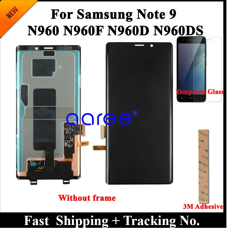 Супер AMOLED lcd для samsung Note 9 lcd N960F lcd для samsung Note 9 N960F lcd экран сенсорный дигитайзер сборка