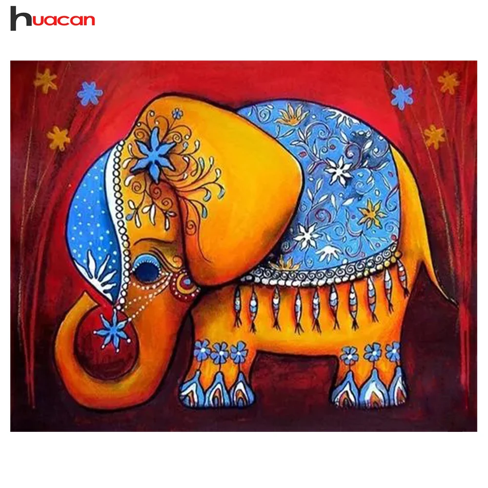 

DIY Diamond Painting Elephant Rhinestone Mosaic Animal Painting Full Square Diamond Embroidery Needlework Hobby Home Decor