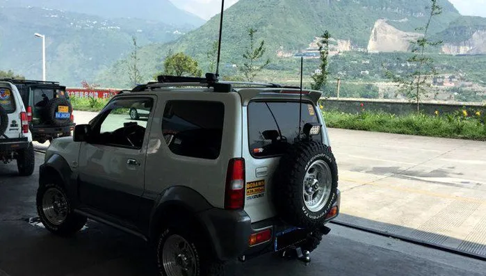 Спойлер для крышки багажника из АБС пластика Suzuki Jimny 2007 2016 с праймером