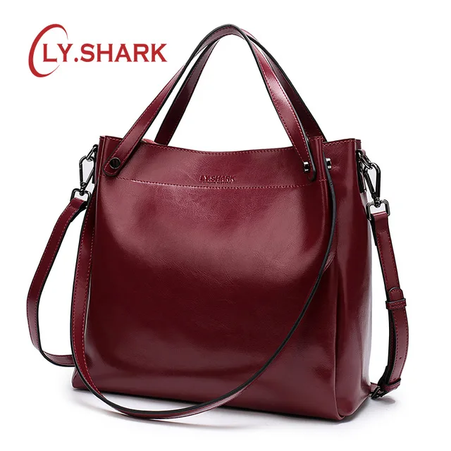 LY.SHARK Female Bag Ladies Genuine Leather Bags For Women 2018...