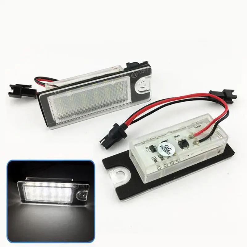 2X Canbus белые автомобисветодиодный светодиодные лампы для номерного знака 3528 SMD