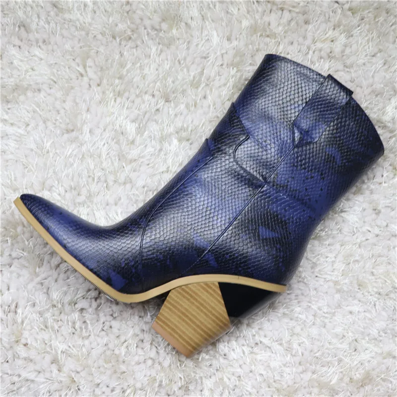Г., новые модные женские сапоги для верховой езды кожаная Демисезонная обувь на высоком каблуке женские ковбойские ботинки, женские ботильоны
