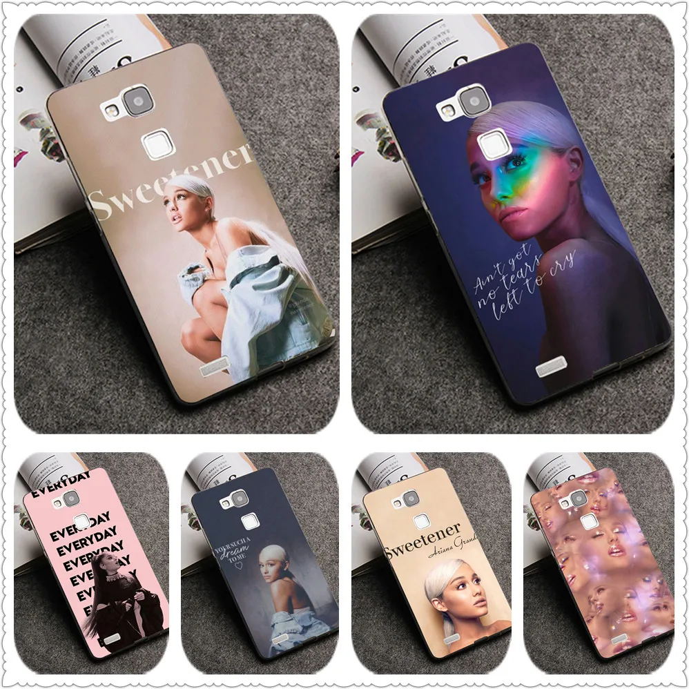

No Tears Left To Cry ariana grande TPU Patterned Case For Huawei Mate 10 P10 Lite P20 Pro P8 P9 Lite 2017 God is a woman Cover