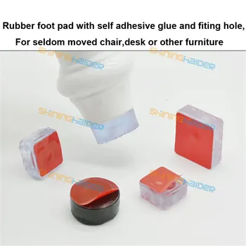 

10-72PCS 22mm 24mm 30mm 38mm self adhesive clear rubber foot pad anti vibration clear transparent rubber pads for furniture