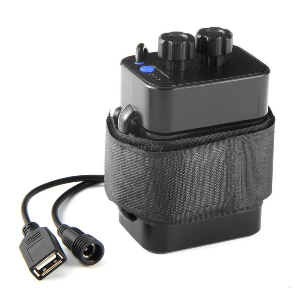 

6x 18650 USB Power Battery Storage Case Box Holder 5V 12V For Bicycle LED Light AUG_17 Dropship