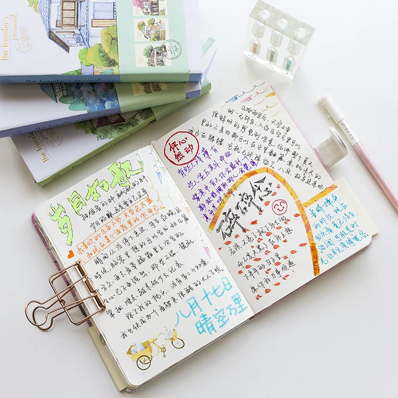 

Loose Leaf Notebook Hardcover Diary Planner Dagboek Met Slot Carnet Papier Boulet Journal Agenda Escolar Agendas Escolares